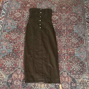 Reformation Deserae Strapless Dress NWT